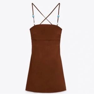 Brown Zara Dress with Beads